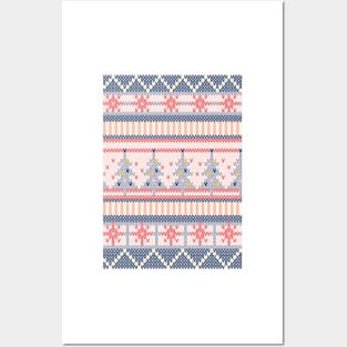 Christmas Sweater Pattern Posters and Art